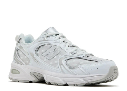 New Balance 530 White Silver Metallic Polka Dots-U530HFW