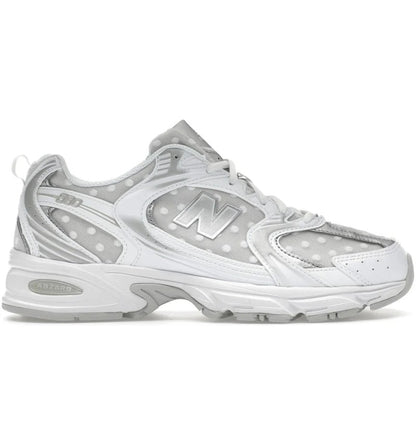 New Balance 530 White Silver Metallic Polka Dots-U530HFW