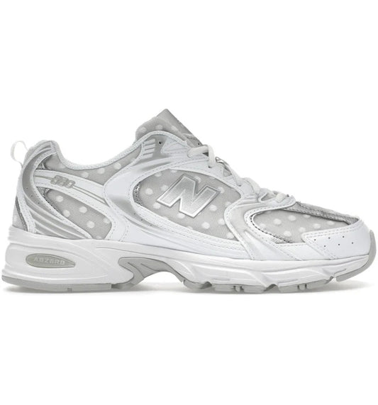 New Balance 530 White Silver Metallic Polka Dots-U530HFW